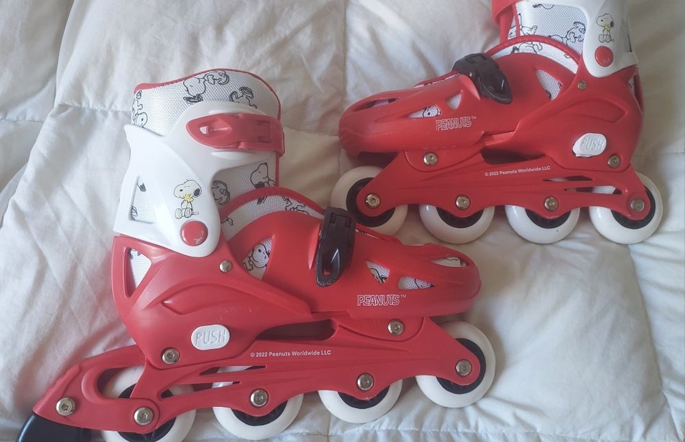 Patins em linha Snoopy 35-38 ótimo estado