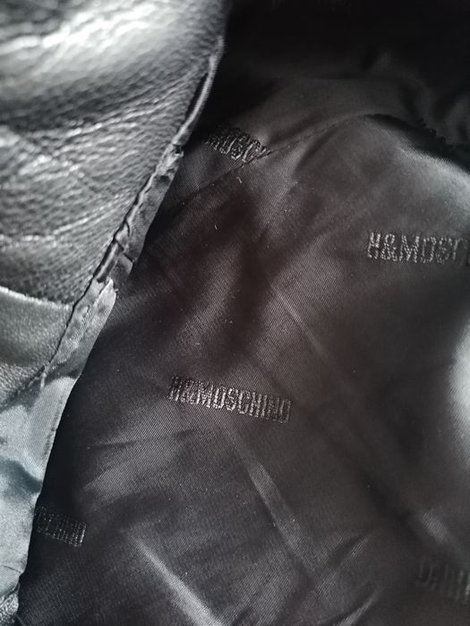 Spodnie skórzane H&M Moschino rozm. 36