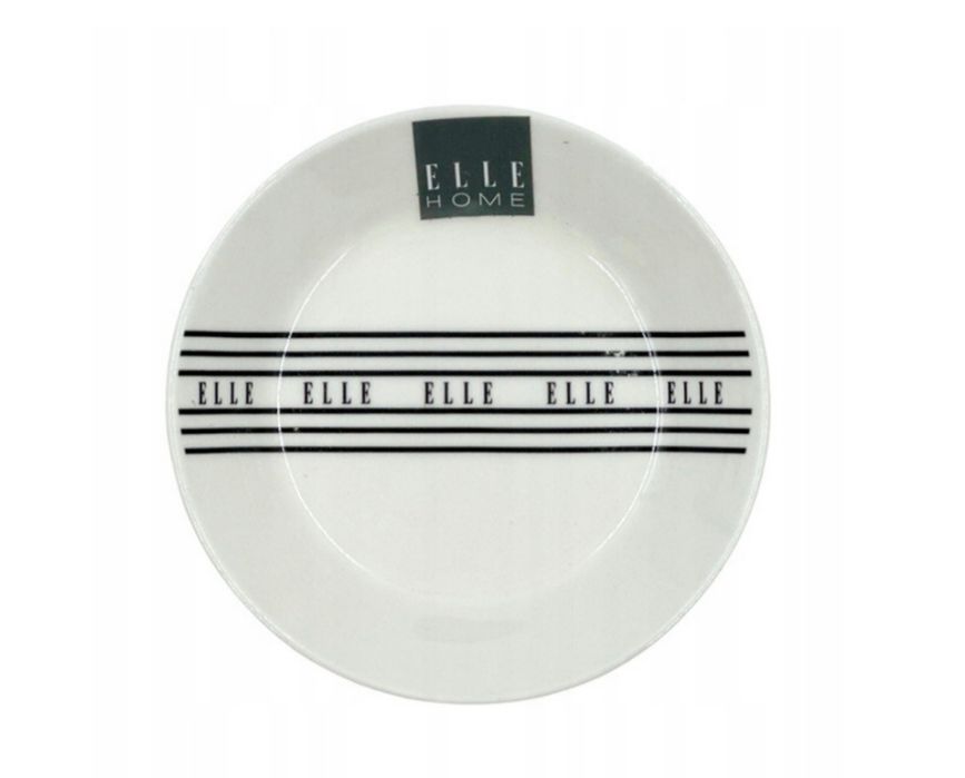 Elle home 6szt. porcelanowych talerzyków/ podstawek do kawy/ herbaty