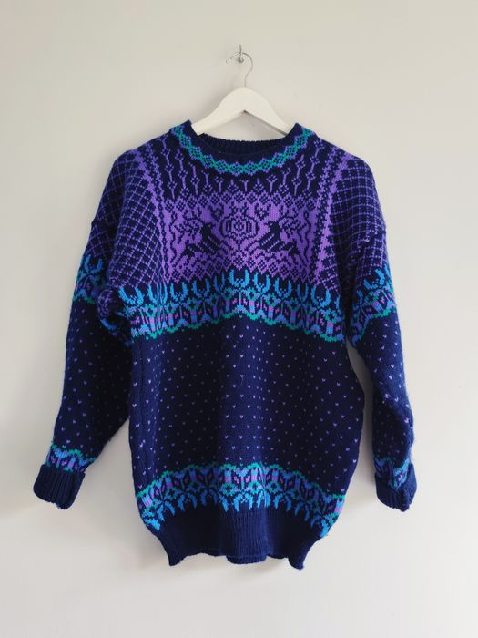 norweski sweter unisex 100% wełna l DALE OF NORWAY 1879 schurwoole