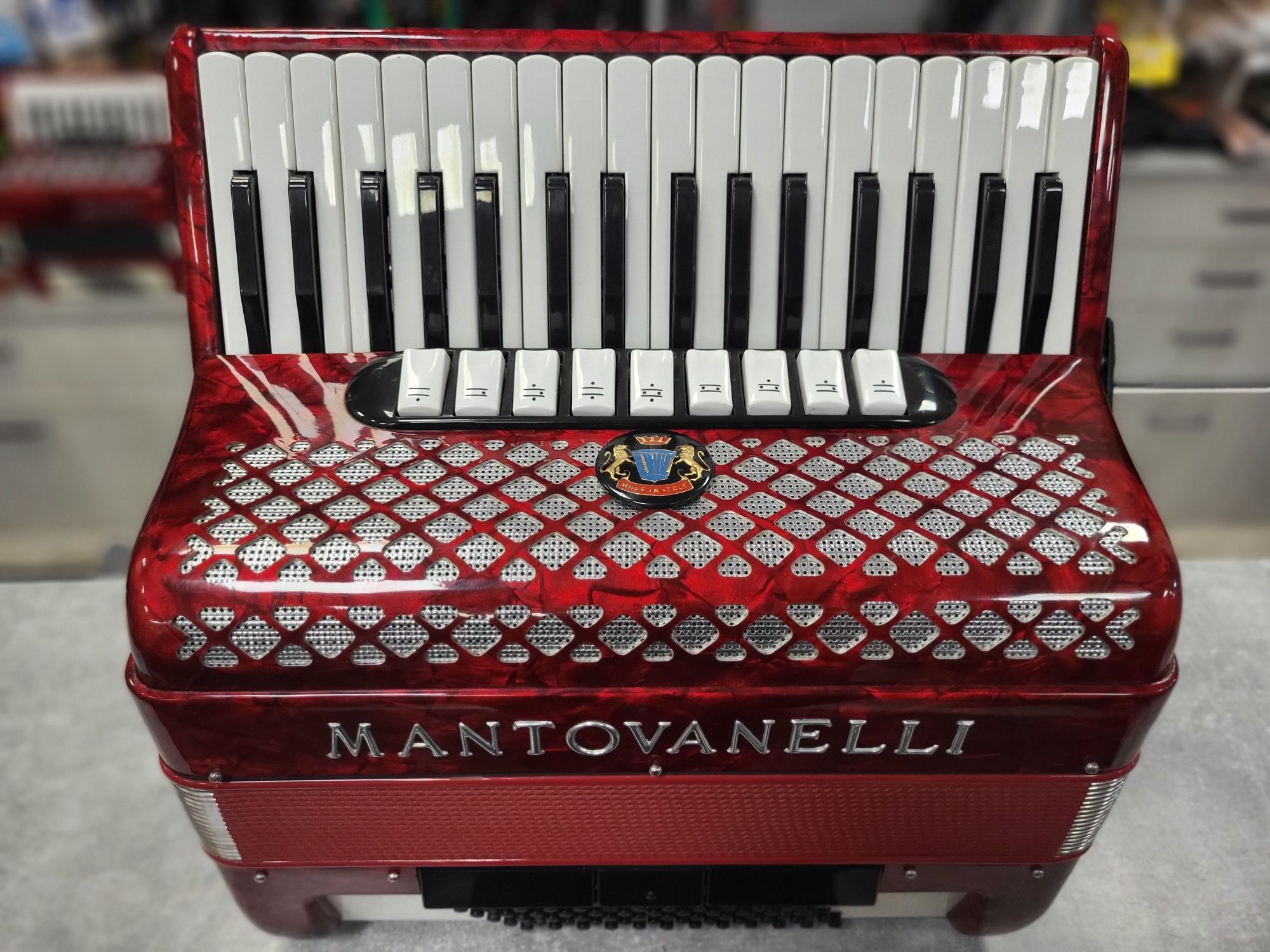 Akordeon MANTOVANELLI 72 4-chórowy  - stan fabryczny, RATY, F