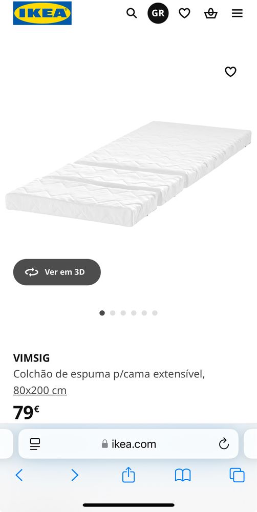 Cama de crianca com estrado e colchao