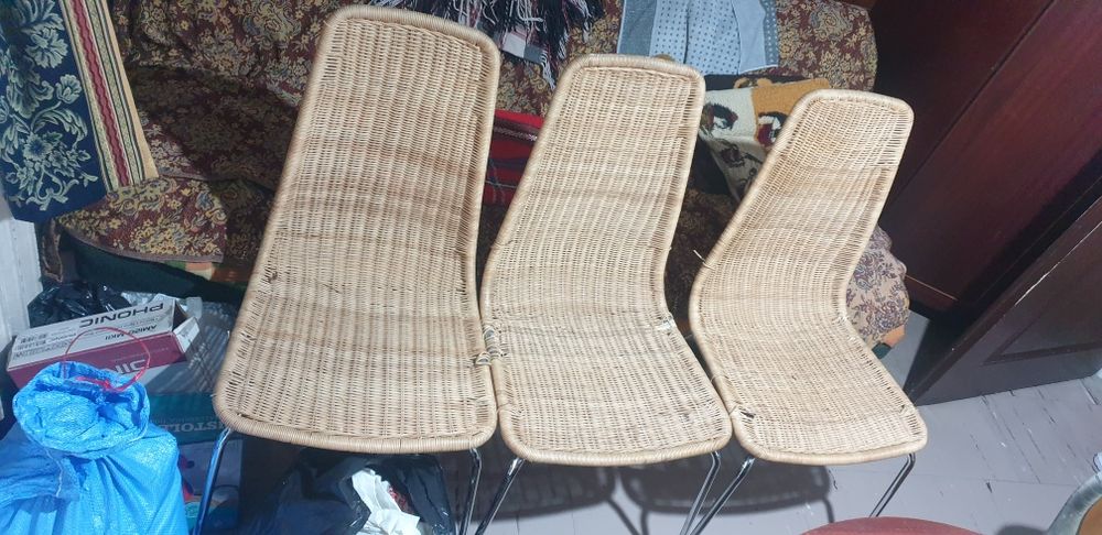 -90% Krzesła rattanowe ikea Linus jysk stół ława  mebpokkuchni przedp