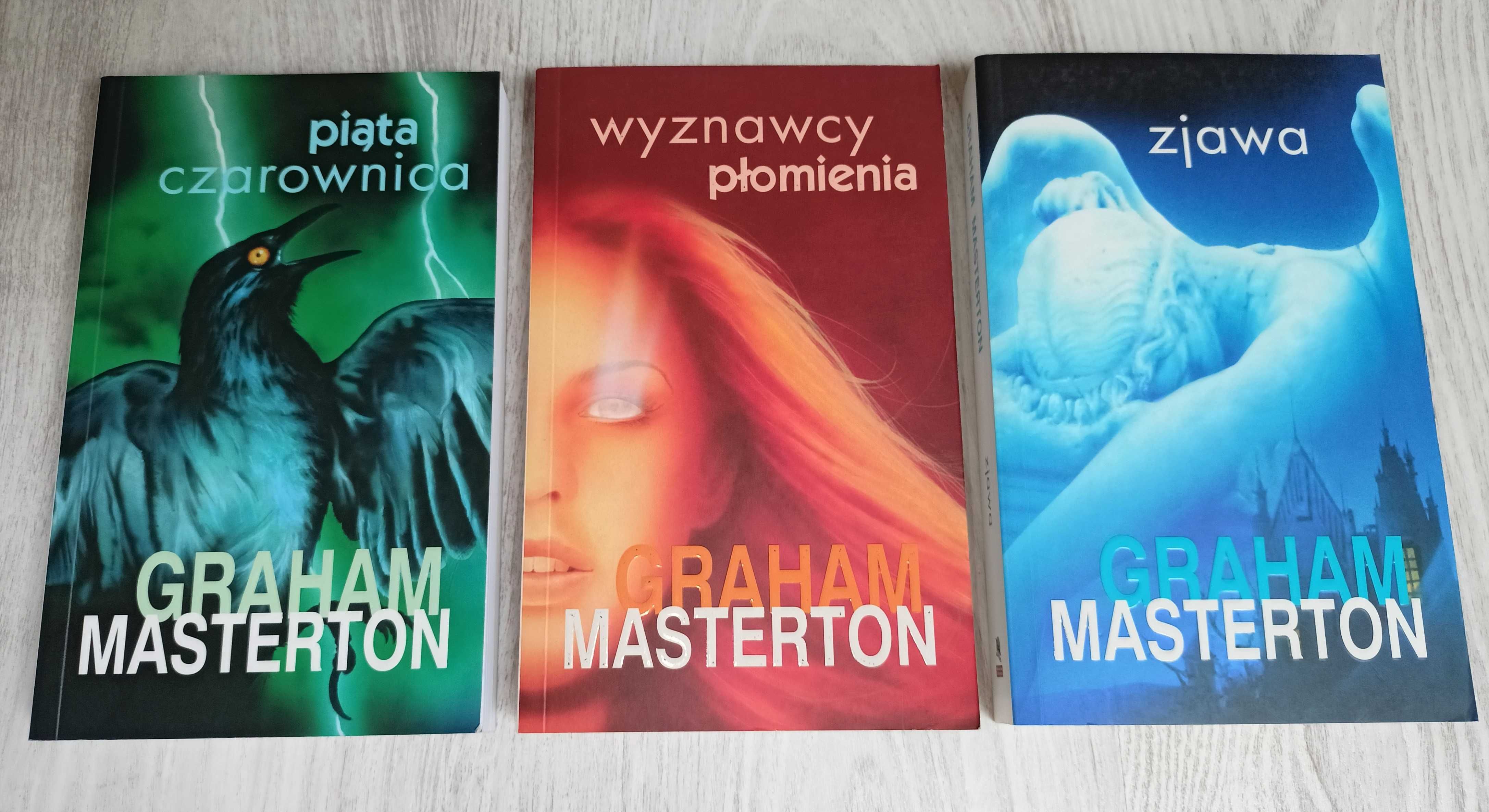 3x Graham Masterton Piąta czarownica + Zjawa + Wyznawcy płomienia