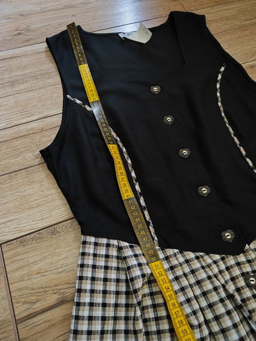 Sukienka 16 44 xl MIDI bawarska dirndl len landhaus folk Boho tracht v