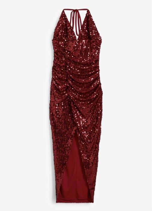 Piekna sukienka wieczorowa koktajlowa cekiny 36/38 bonprix