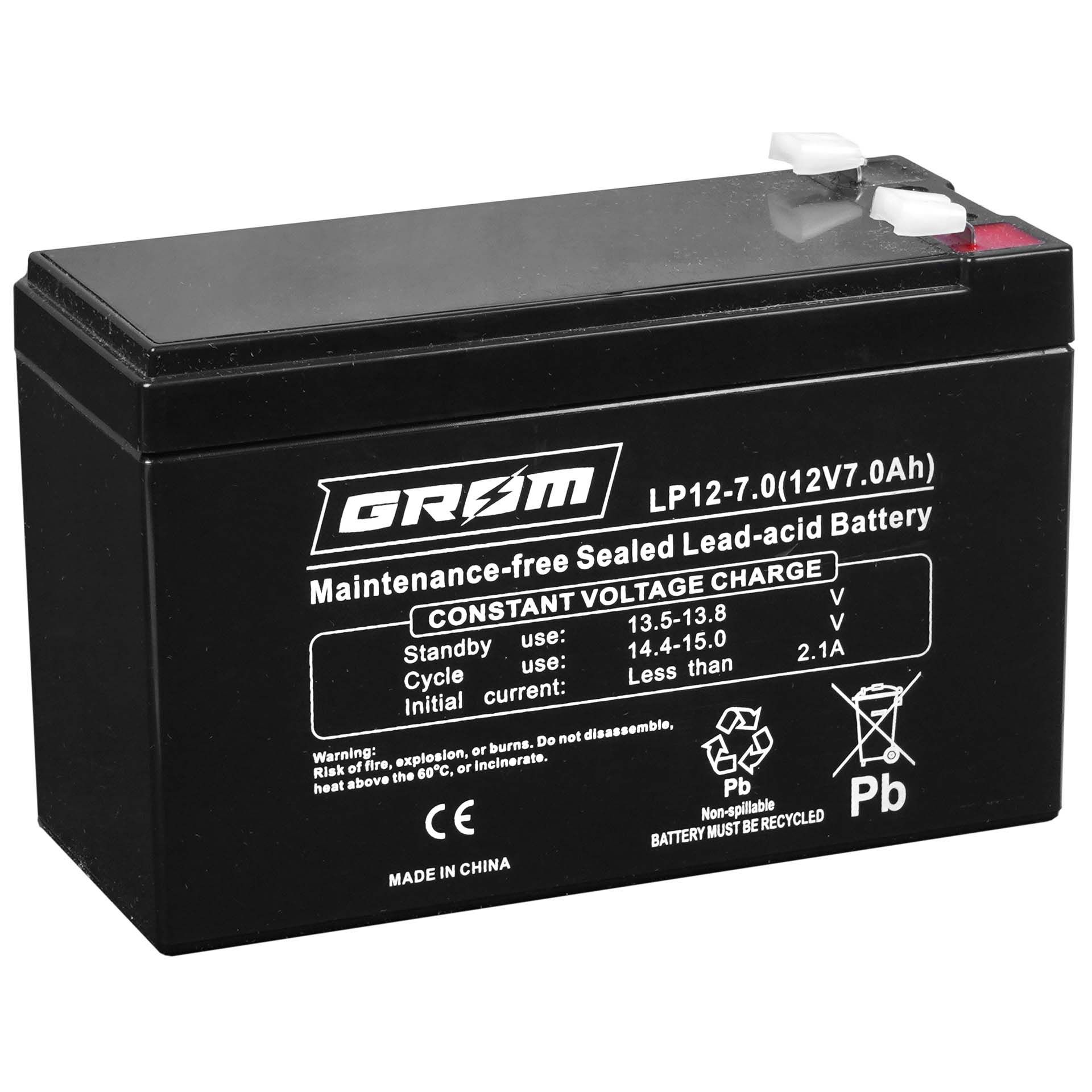 Akumulator żelowy GROM 12V 7Ah LP12-7.0