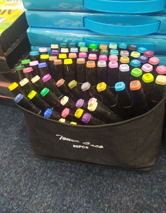 Набор скетч-маркеров, 36 штук и больше,двухсторонка на спиртовой основ