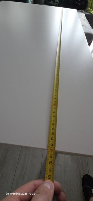 Stół biały 130/190x80cm lanberg