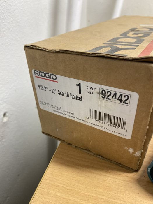RIDGID 92442 Zestaw rolek  8-12" do rowkarki  915