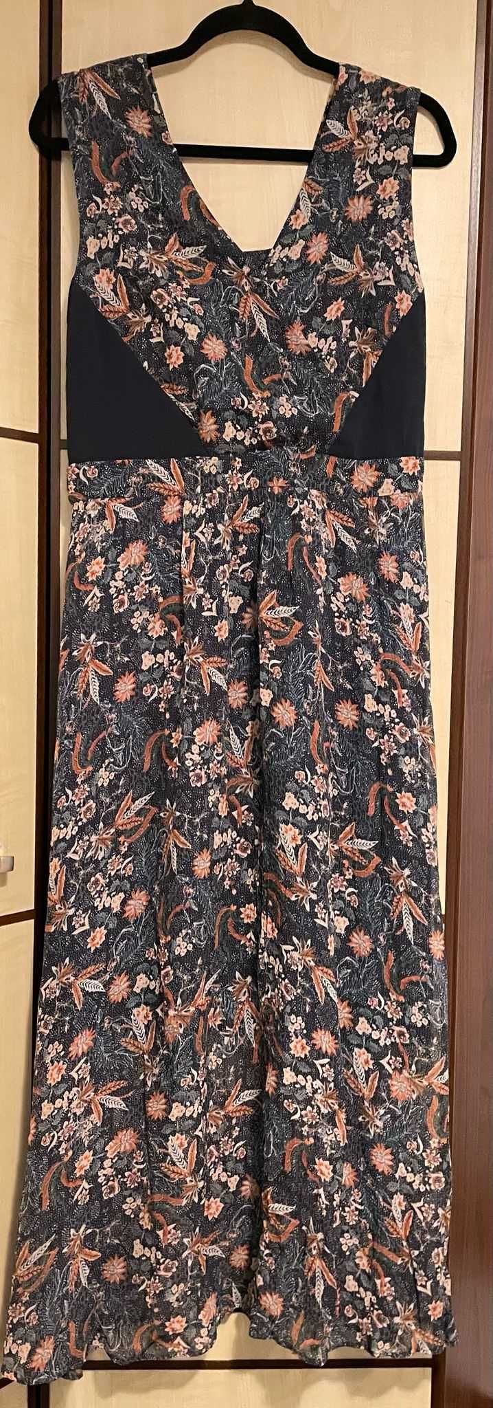 Sukienka Patrizia Aryton 100% rayon + chusta 100% jedwab naturalny.