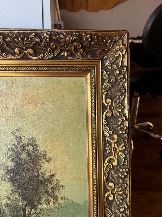 Holenderski obraz olejny na płótnie Burgy