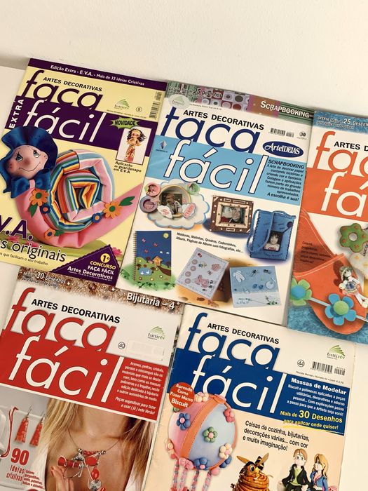 Conjunto 5 Revistas Faça Fácil (Artes Decorativas)