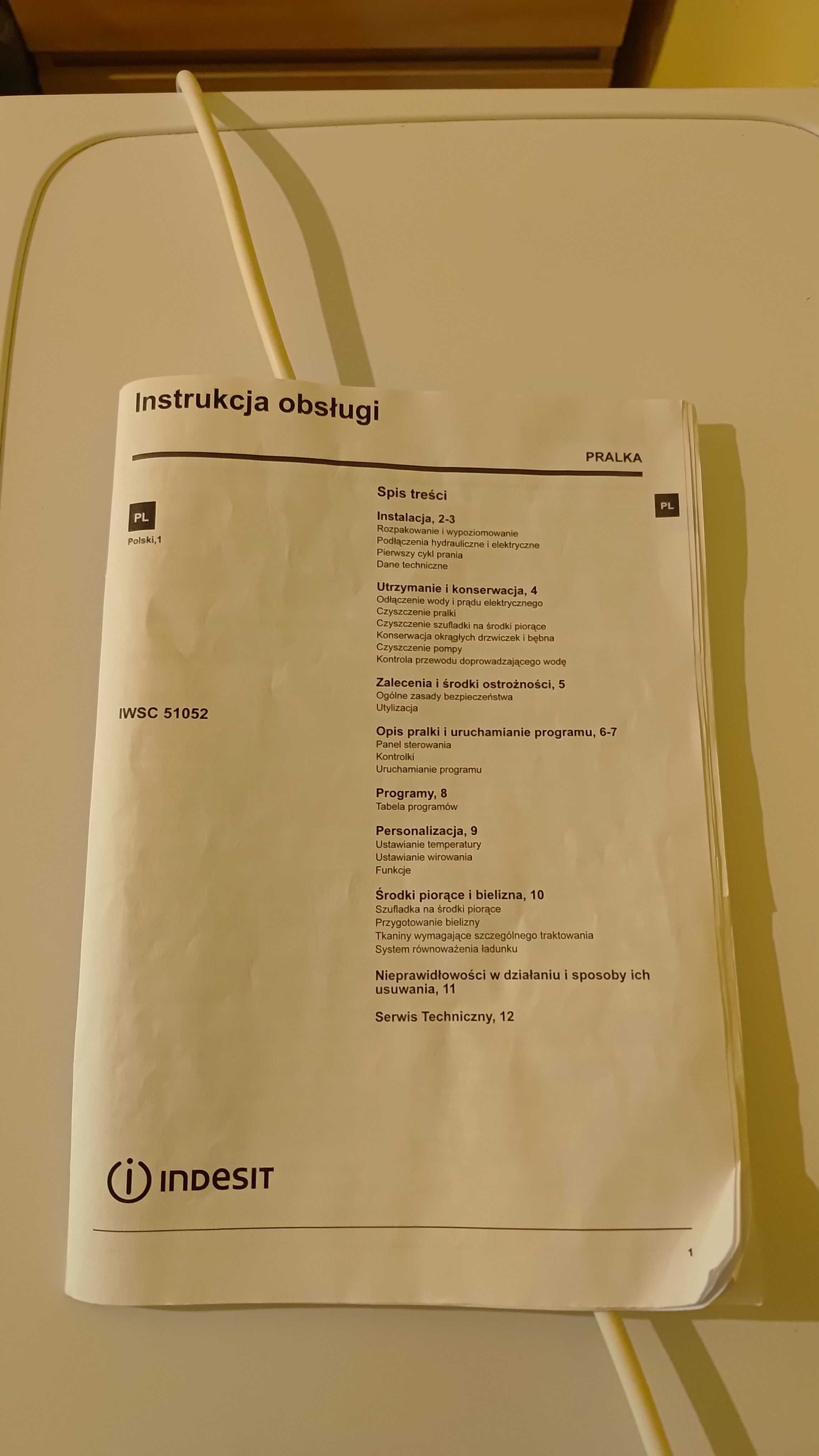 Pralka Indesit używana