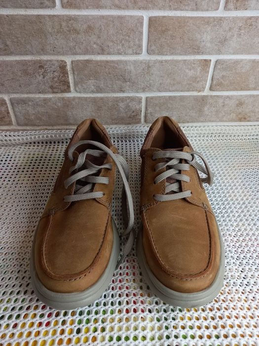 Кожанные ботинки Clarks 41р