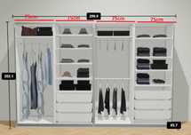 Szafa PAX Ikea drzwi przesuwne HASVIK | biała