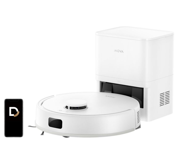 Robot sprzątający odkurza i mopuje  samojezdny Mova E20 Plus Biały + s