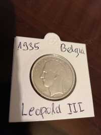 Sprzedam srebrną monetę 20 franków Belgia