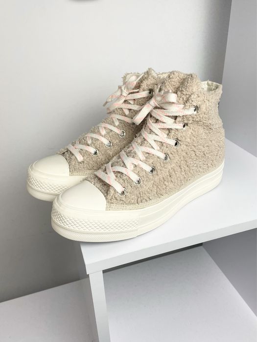 Converse All Star Оригінальні плюшеві бежеві кеди