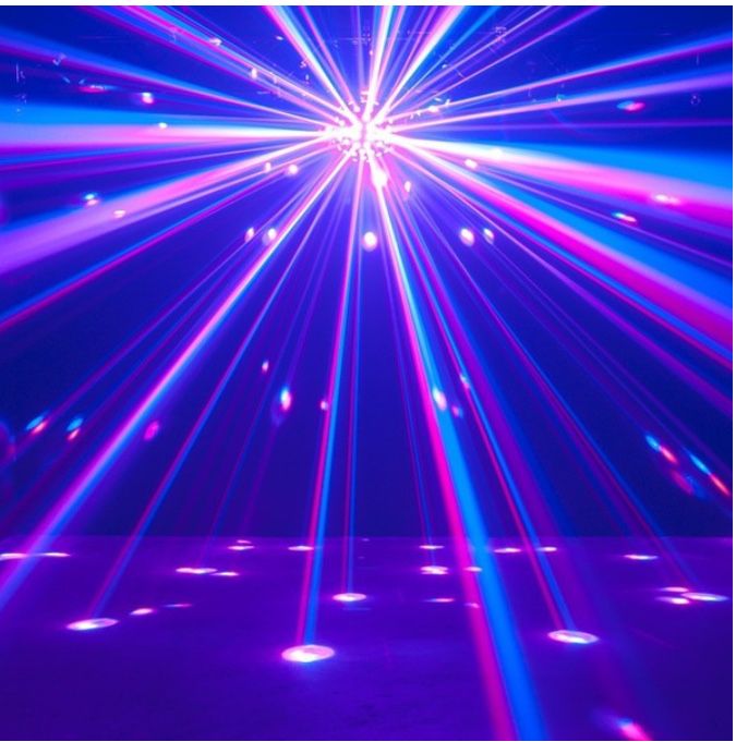Kula ADJ starburst wirujace swiatla led NOWA