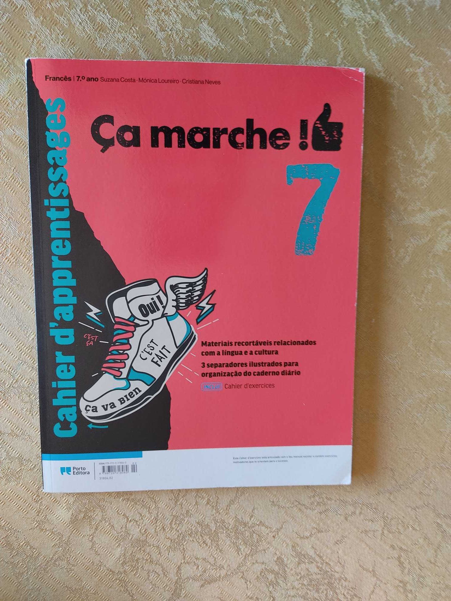Cahier d'exercices Ça marche ! - Francês - 7.º Ano (NOVO)