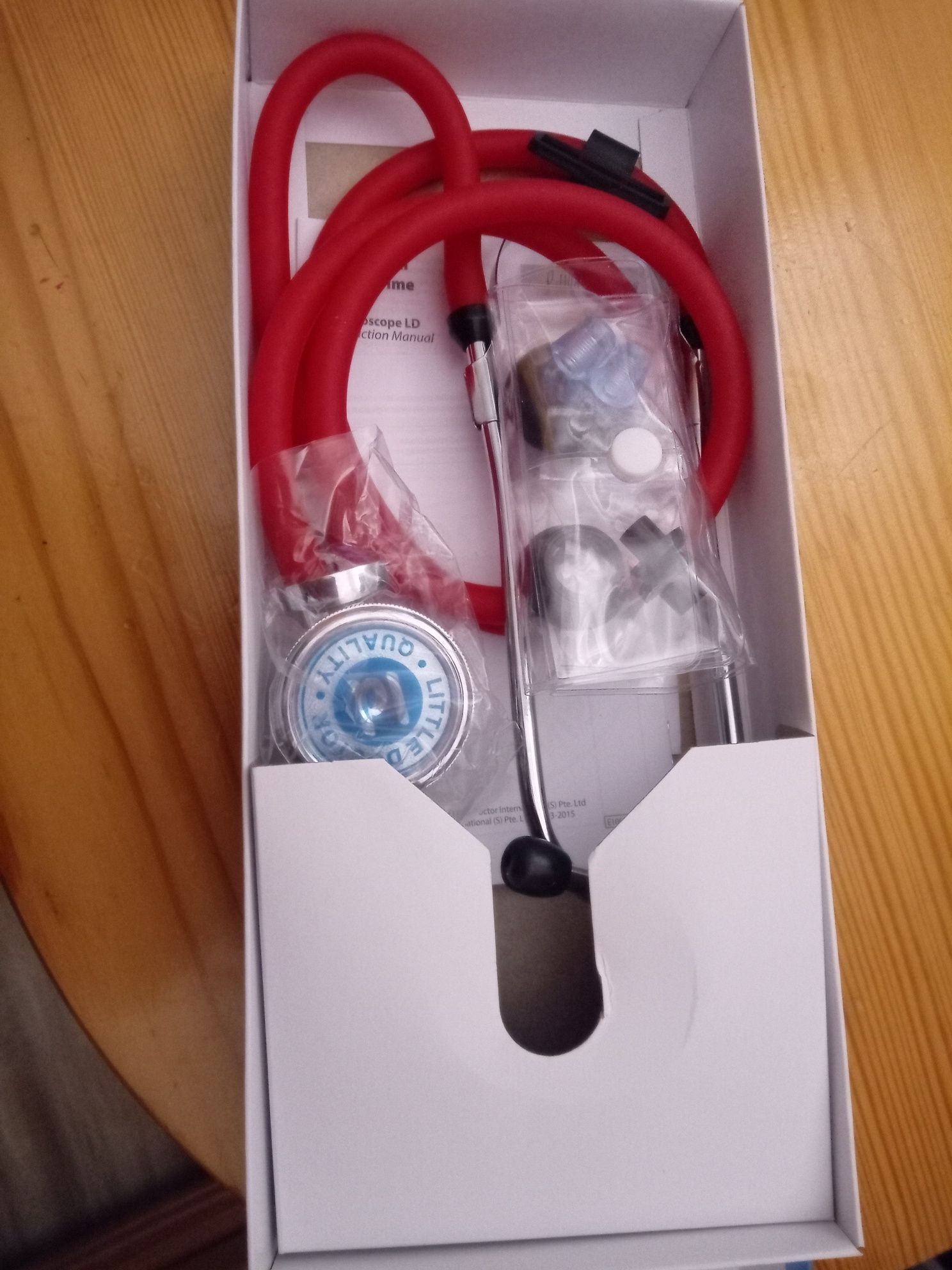 Stetoskop Nowy kolor czerwony