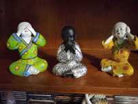 3 estatuetas decorativas