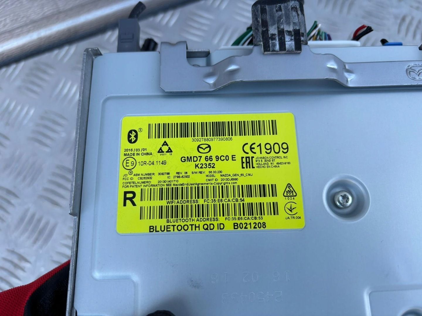 MAZDA CX3 CX-3 WYŚWIETLACZ NAWIGACJA RADIO EKRAN GMD7669C0 D09H611J0A
