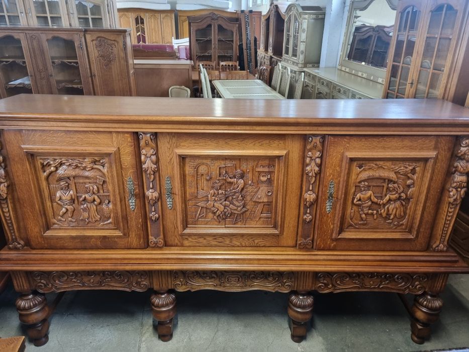 komoda dębowa bufet kredens