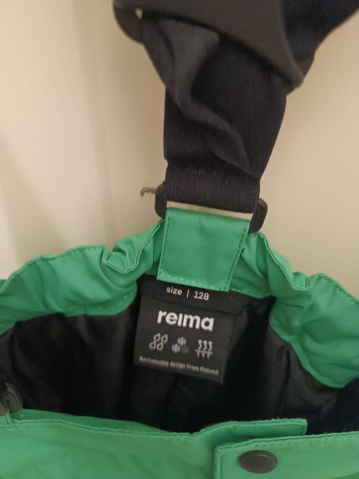 Spodnie narciarskie reima nr 128 zielone