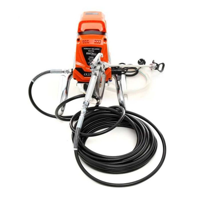 Agregat Malarski Pistolet Hydrodynamiczny 1500W Wąż 10M 1,5 L/min 220