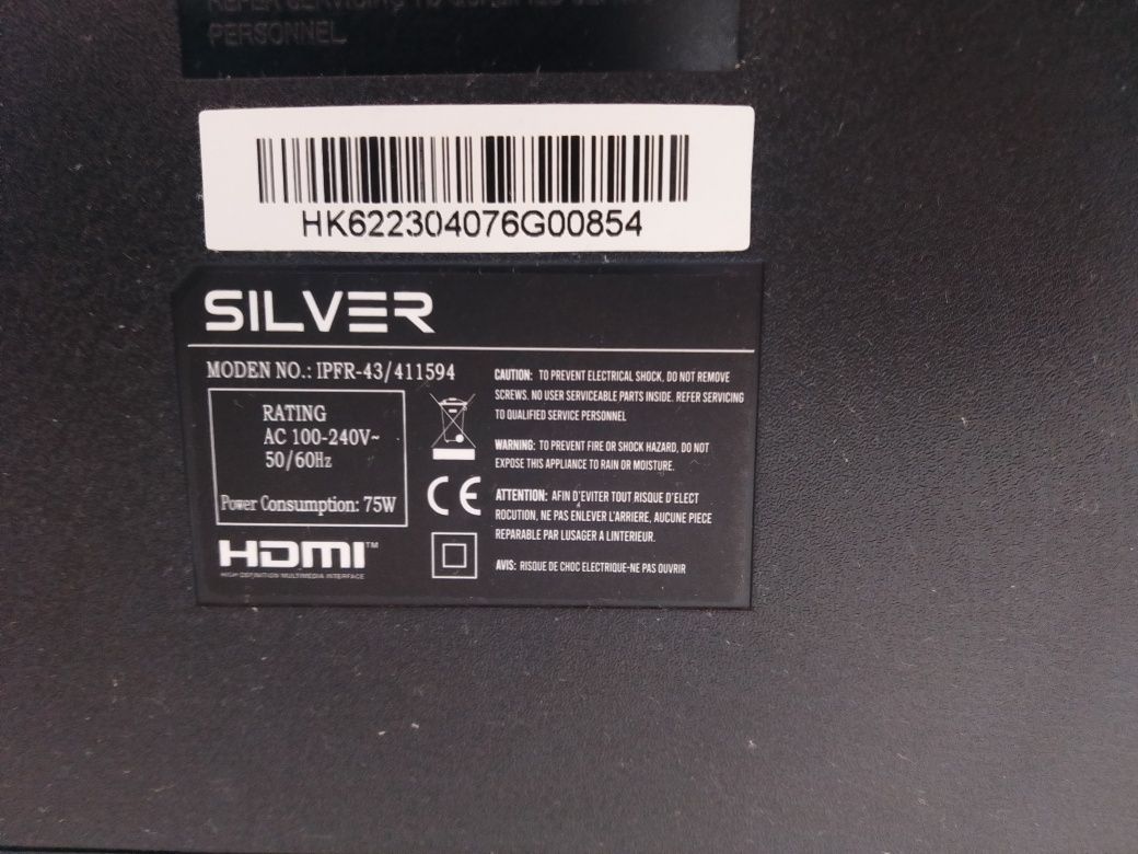 TV LED "Silver" 43" (Como Nova / Damos Garantia) Não é Smart