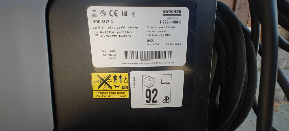 Myjka ciśnieniowa Karcher HDS 5/12c jak nowa super stan