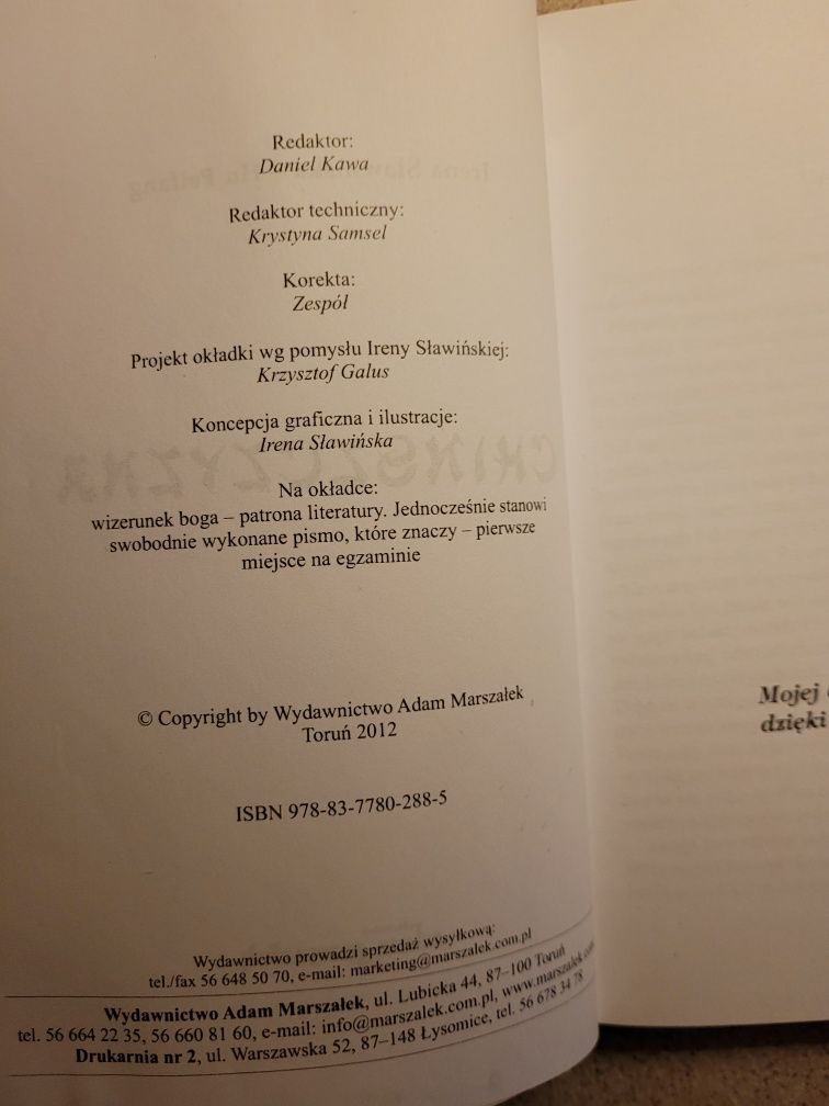 Irena Sławińska-Hu Peifang Chińszczyzna 2012 A.Marszałek