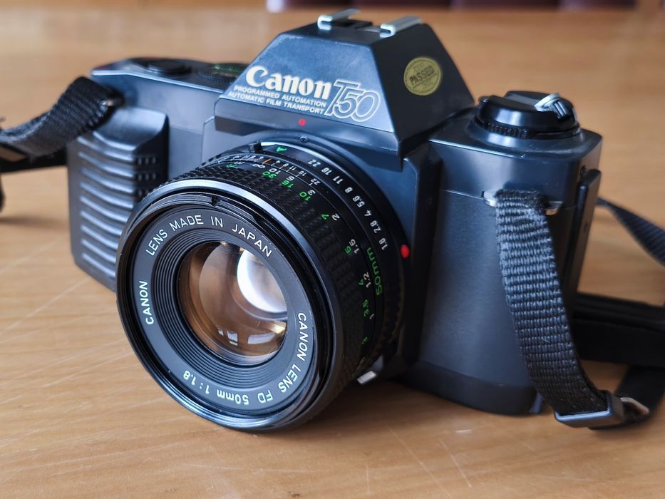 Canon T50 com objectiva FD 50mm 1.8