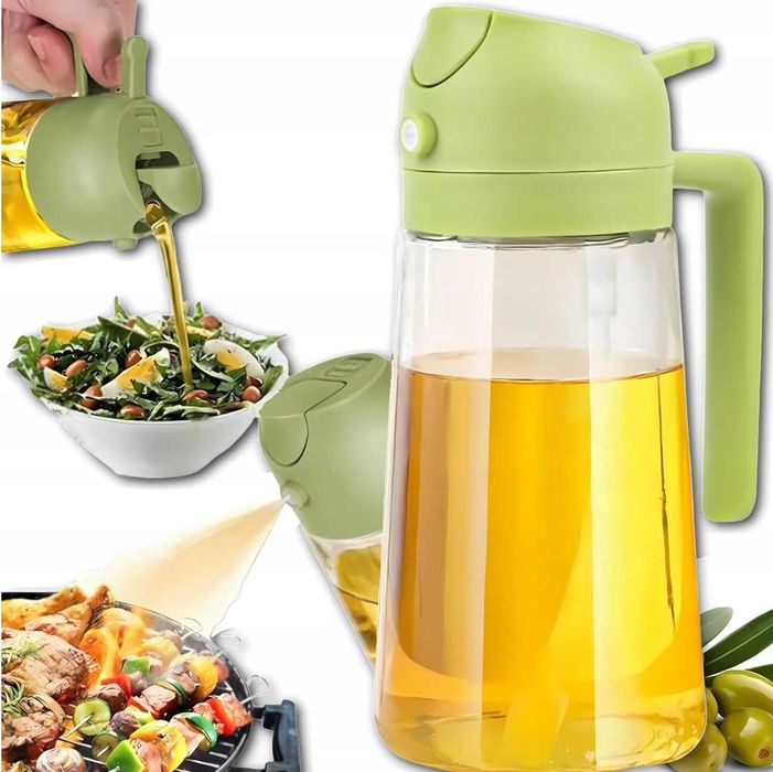 SPRYSKIWACZ SZKLANY do oliwy oleju octu dozownik w sprayu 420 ML