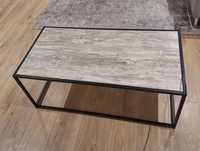 Mesa de centro metal e madeira