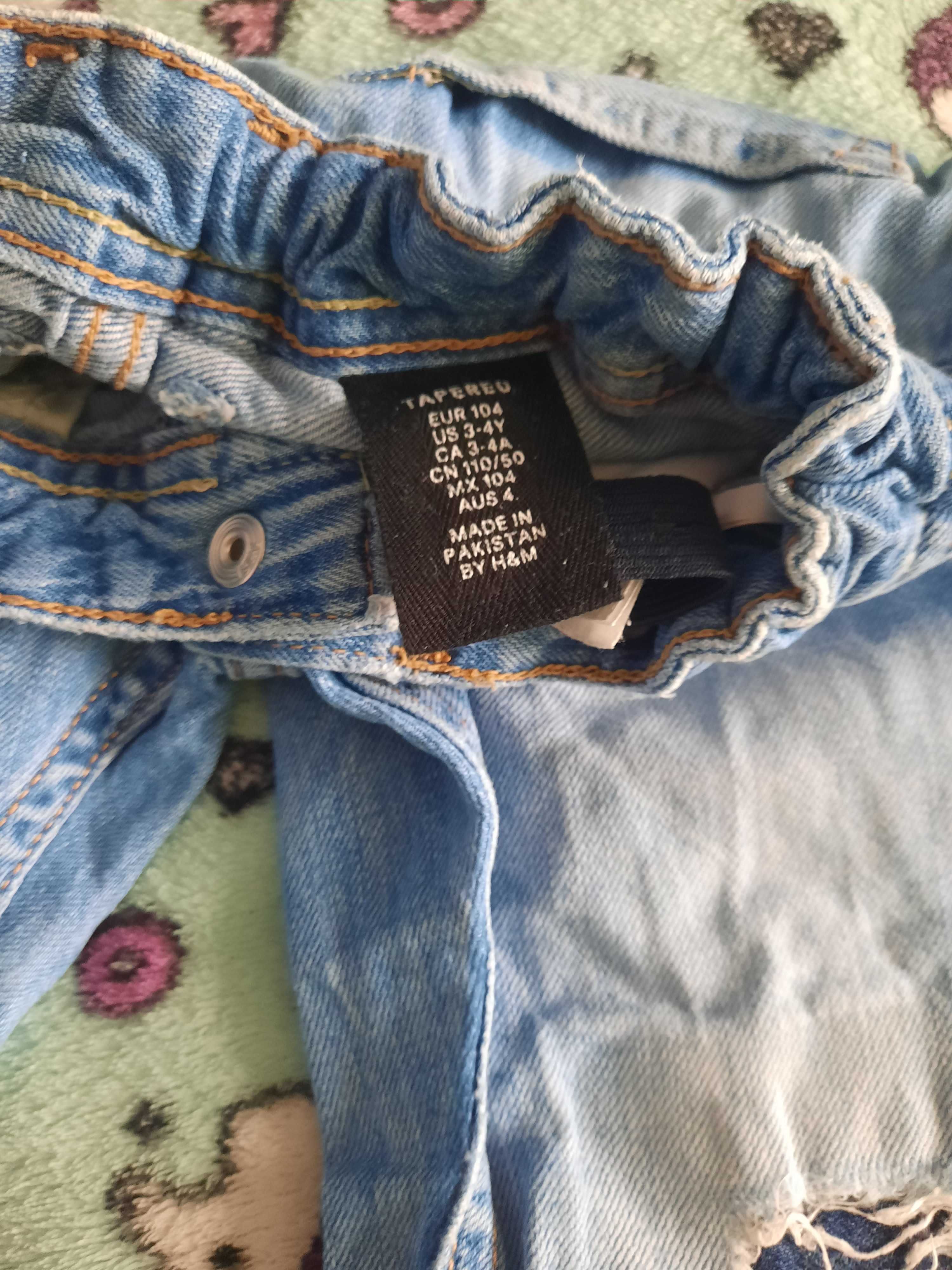 H&M Spodnie chłopiece dzinsowe 116