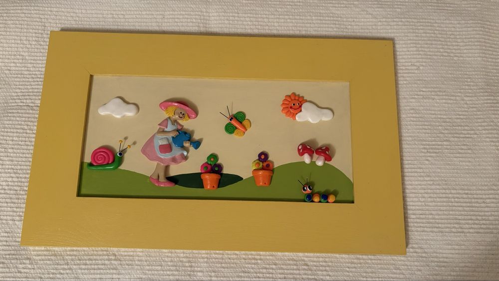 Quadro com relevo para crianças