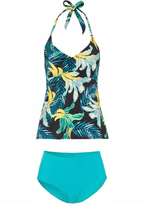 B.P.C tankini wielokolorowe z figami z wysokim stanem 48.