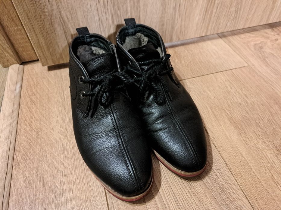 Ботинки зимние на цигейке. Miratti. Туфли. Кожа.