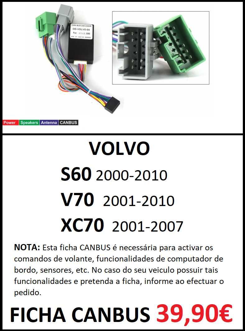 (NOVO) Rádio 2DIN • VOLVO • S60 • V70 • XC70 • Android GPS [4+32GB]