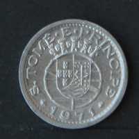São Tomé e Príncipe 10 centavos 1971 - c/brilho de cunho - olx X10042