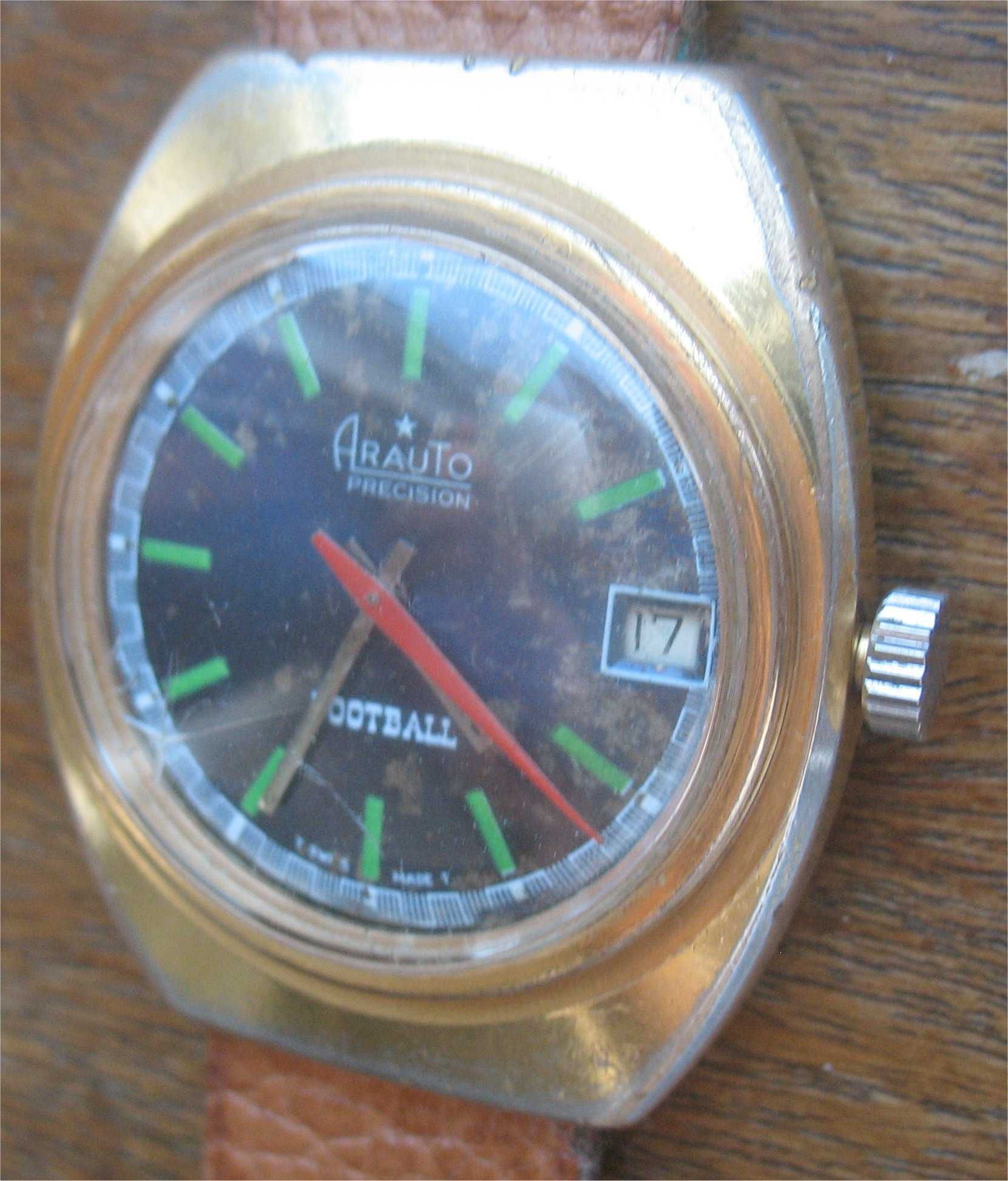 Relógio de Corda Vintage - Arauto - Precision - Football - Swiss Made