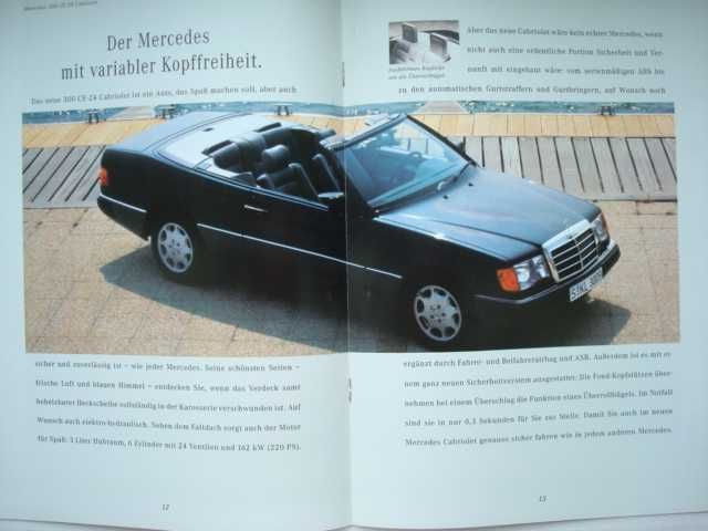 Mercedes W201 W124 prospekt katalog MERCEDES W140 R129 W463 rok 1991