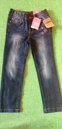 Spodnie jeans dla dziewczynki r 110