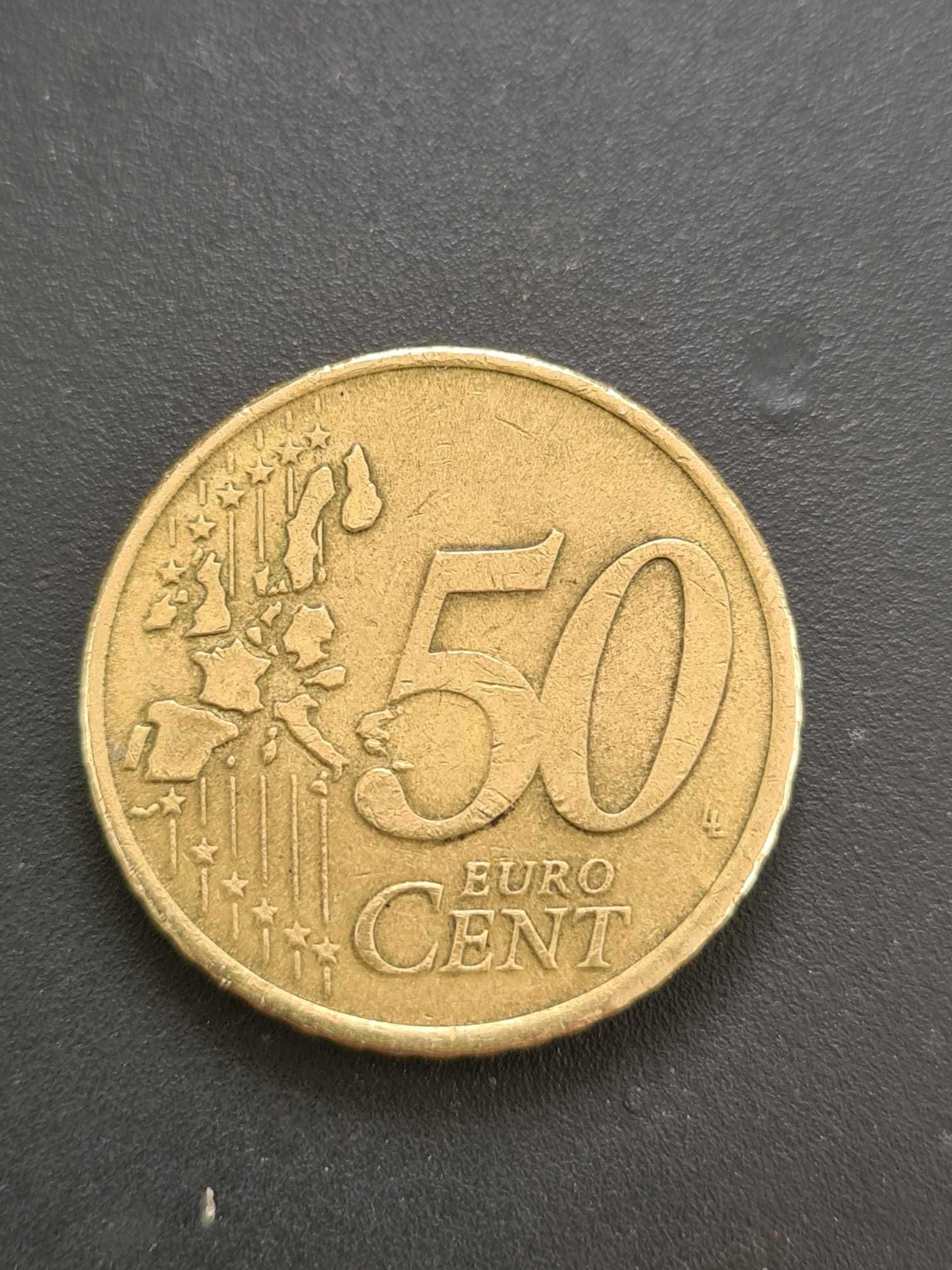 Moeda 50 Cent Grécia 2002