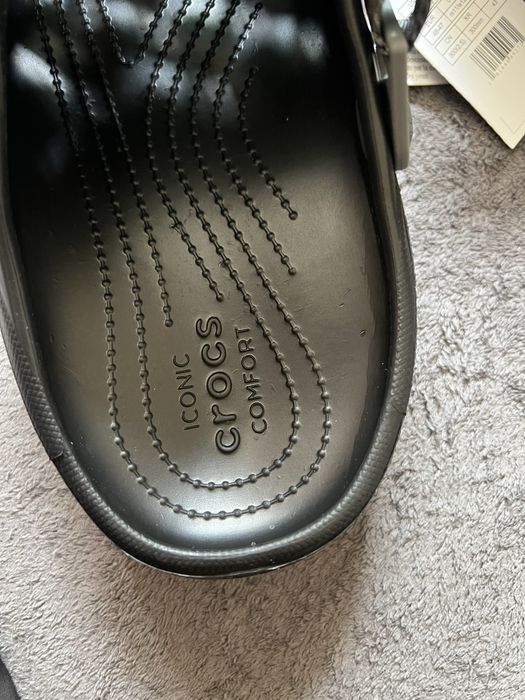 Оригінал нові чорні сабо крокси new crocs all terrain резинові тапочки