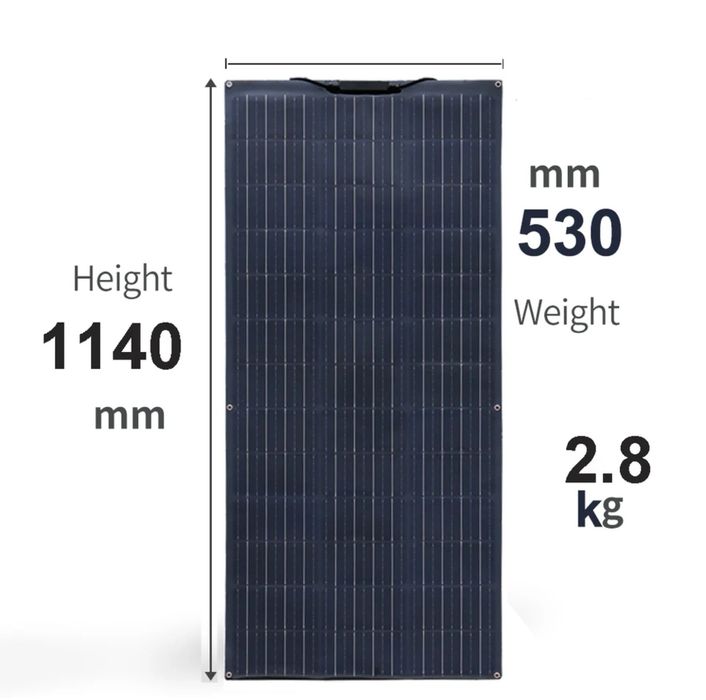 Painel solar ETFE 140W - Novo - flexível