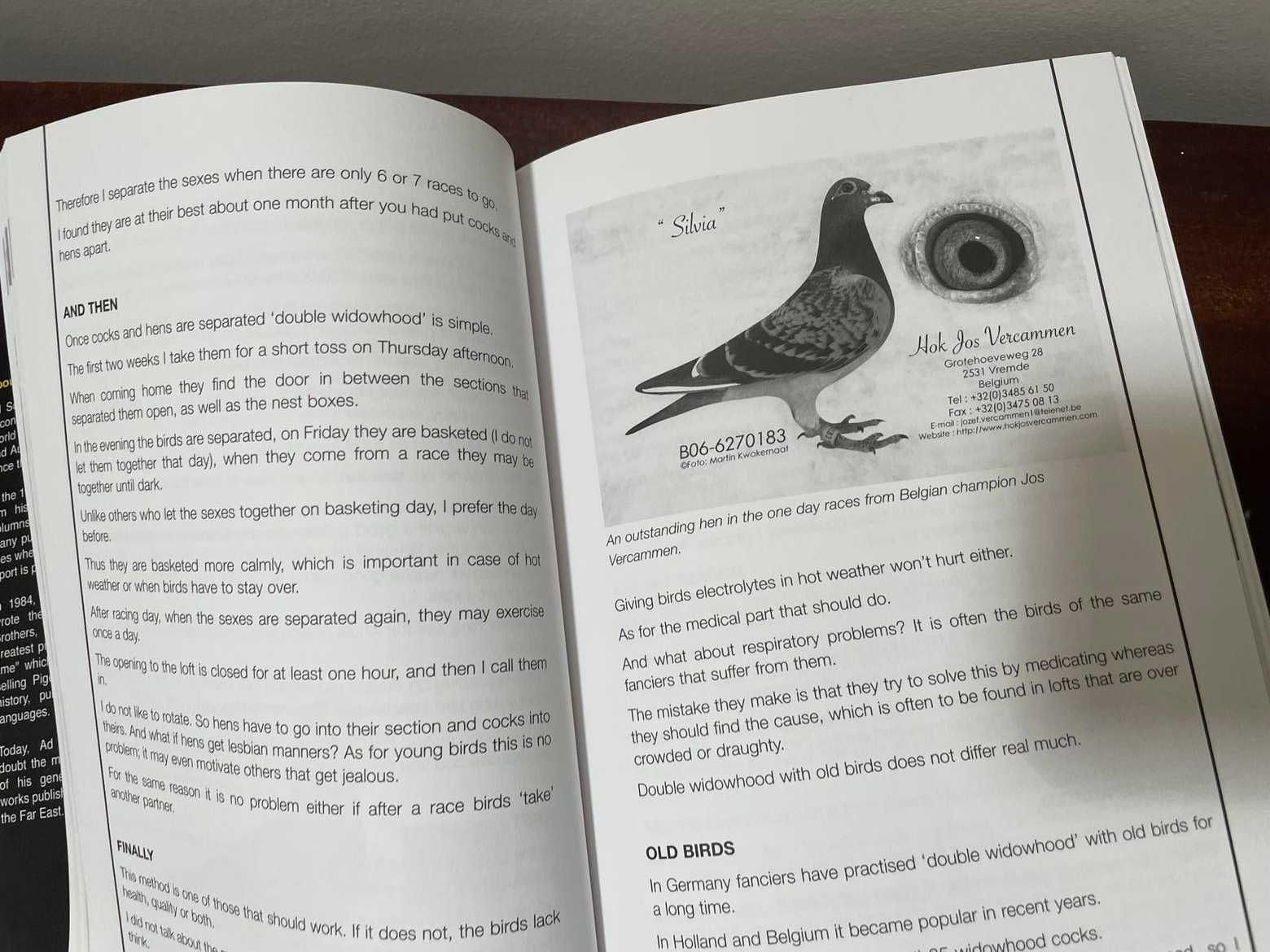 Livro de Columbofilia "The Best of AD Schaerlaeckens" vol I 2007